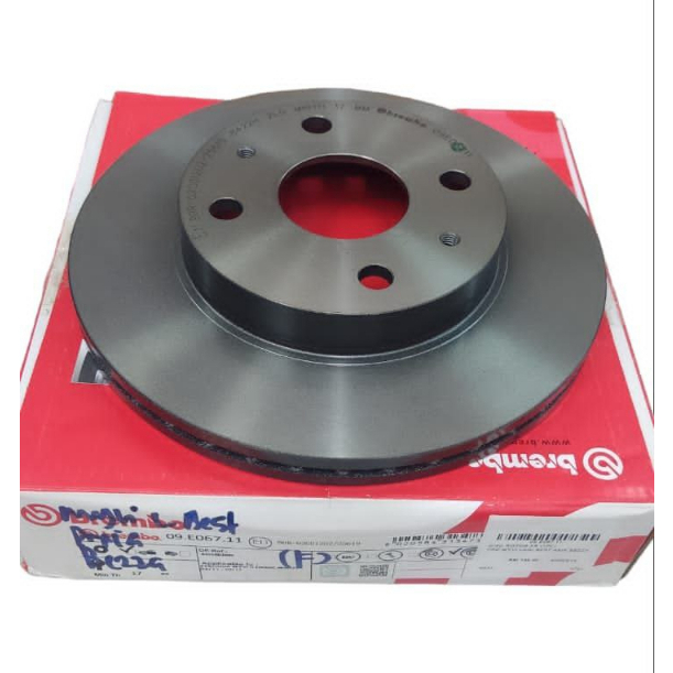 100 TRUSTED BREMBO FRONT BRAKE DISC ROTOR PERODUA MYVI LAGI BEST AXIA