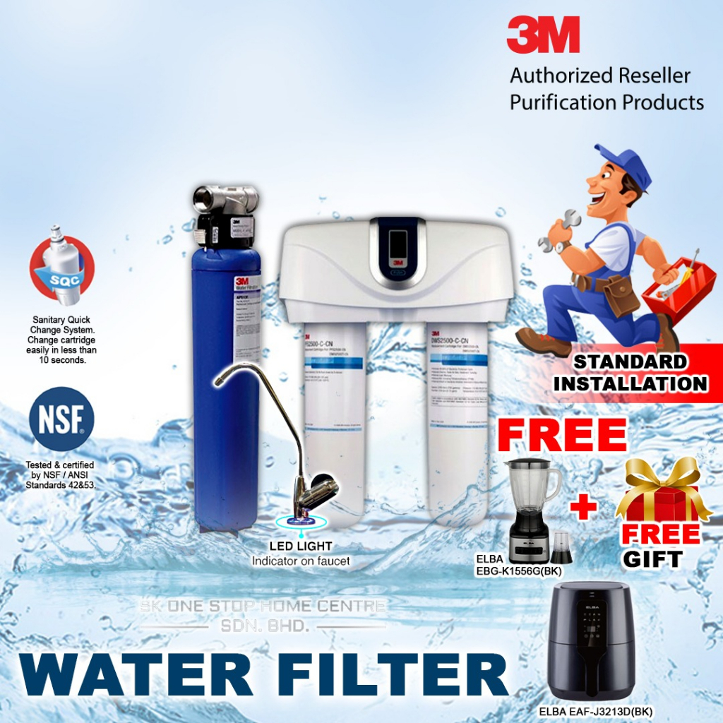 (BUNDLE) 3M AP902 OUTDOOR FILTER + 3M DWS2500TCN Undersink Drinking