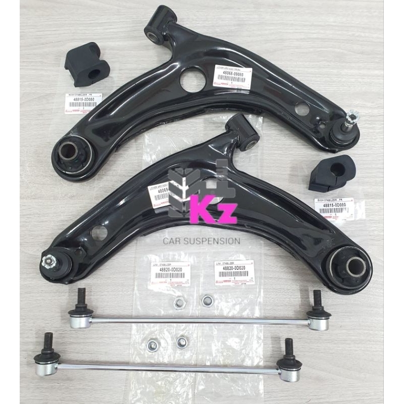 TOYOTA VIOS NCP93 20082012 6 IN 1 SET FRONT LOWER ARM/FRONT
