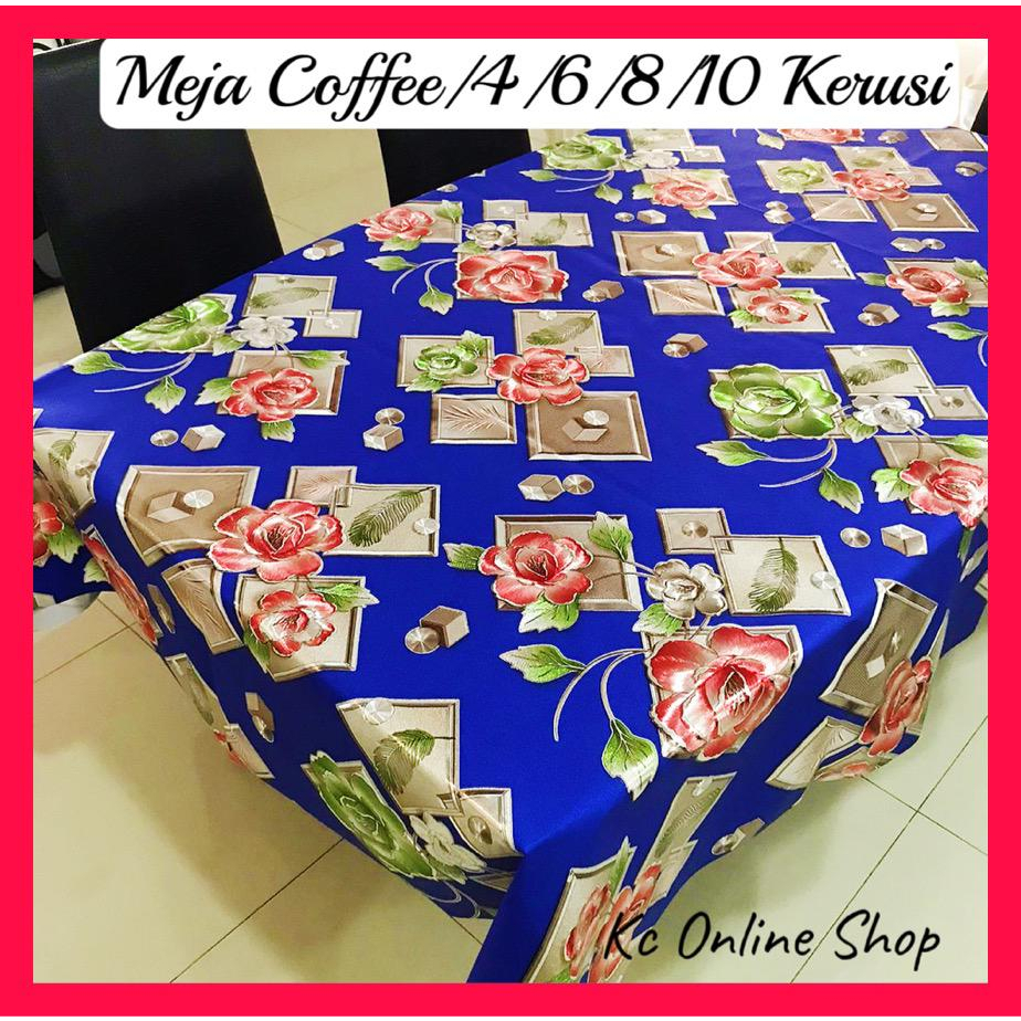 Lapik Meja Korea Bunga 3d Alas Meja Waterproof Meja Coffee 4 6 8 10