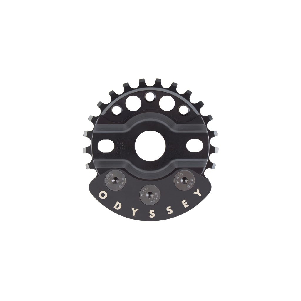 Garde De Plateau Odyssey Halfbash 28T Noire - Protection Pour BMX (Neuf)