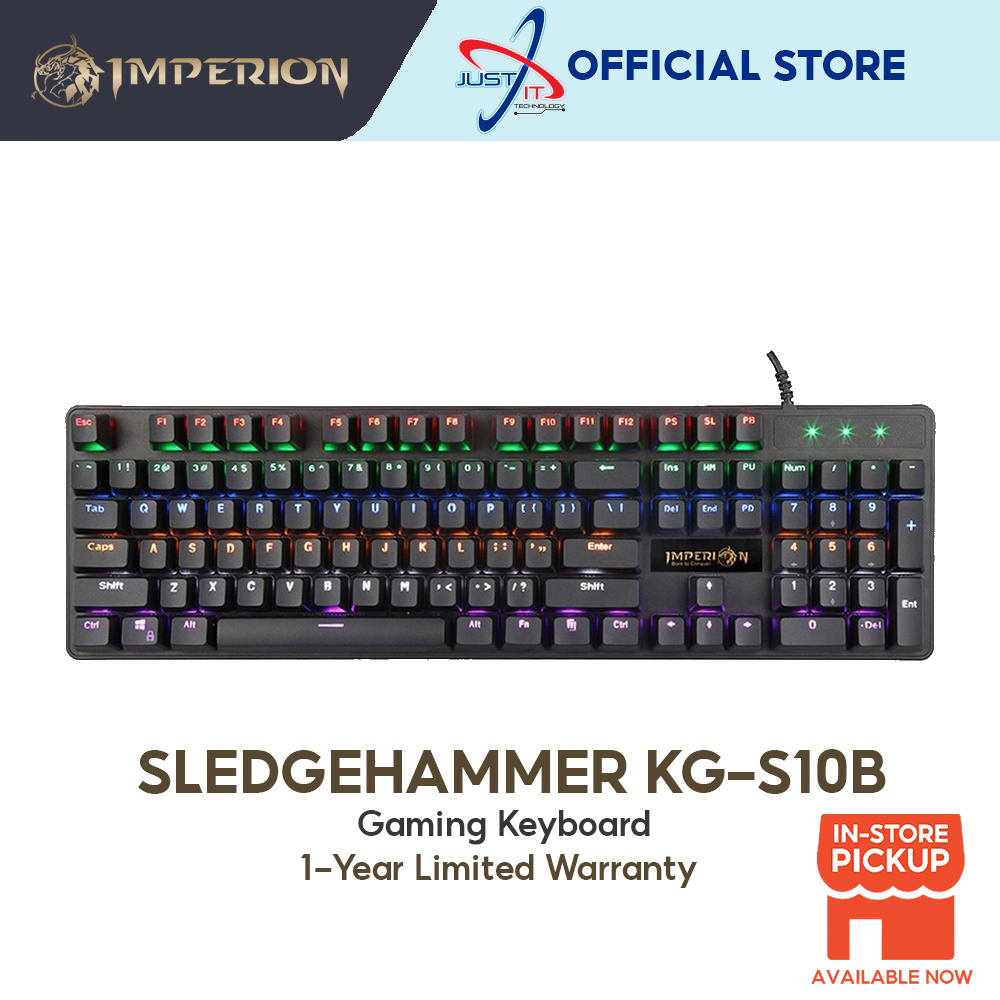 Imperion Sledgehammer Gaming Keyboard KGS10B Shopee Malaysia