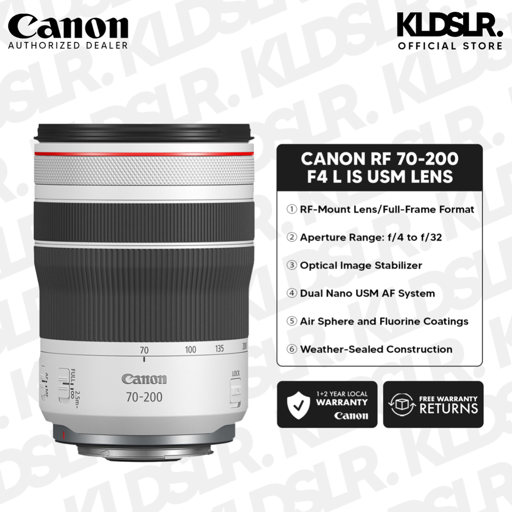 Pare-soleil (tulipe) Pour Objectif Canon RF 70-200mm F4 L IS USM – Protection Contre Reflets Et Chocs - 7