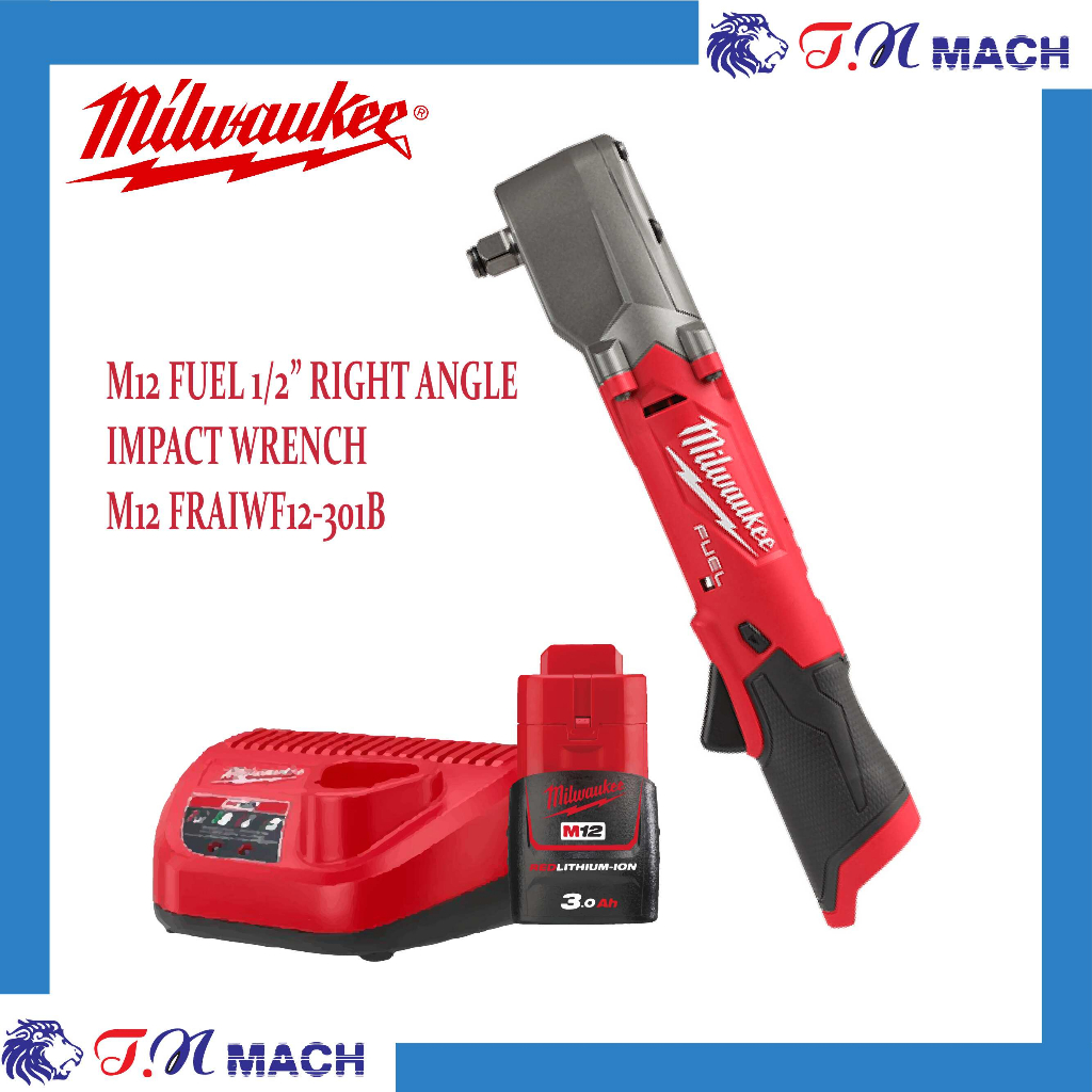 Milwaukee m12 fuel right online angle impact wrench kit