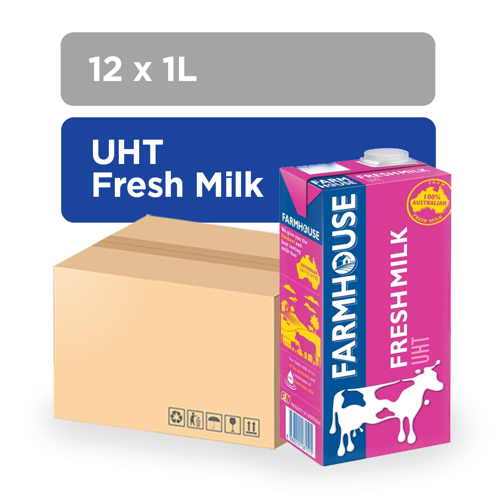FARMHOUSE UHT Fresh Milk (1L x 12) Shopee Malaysia