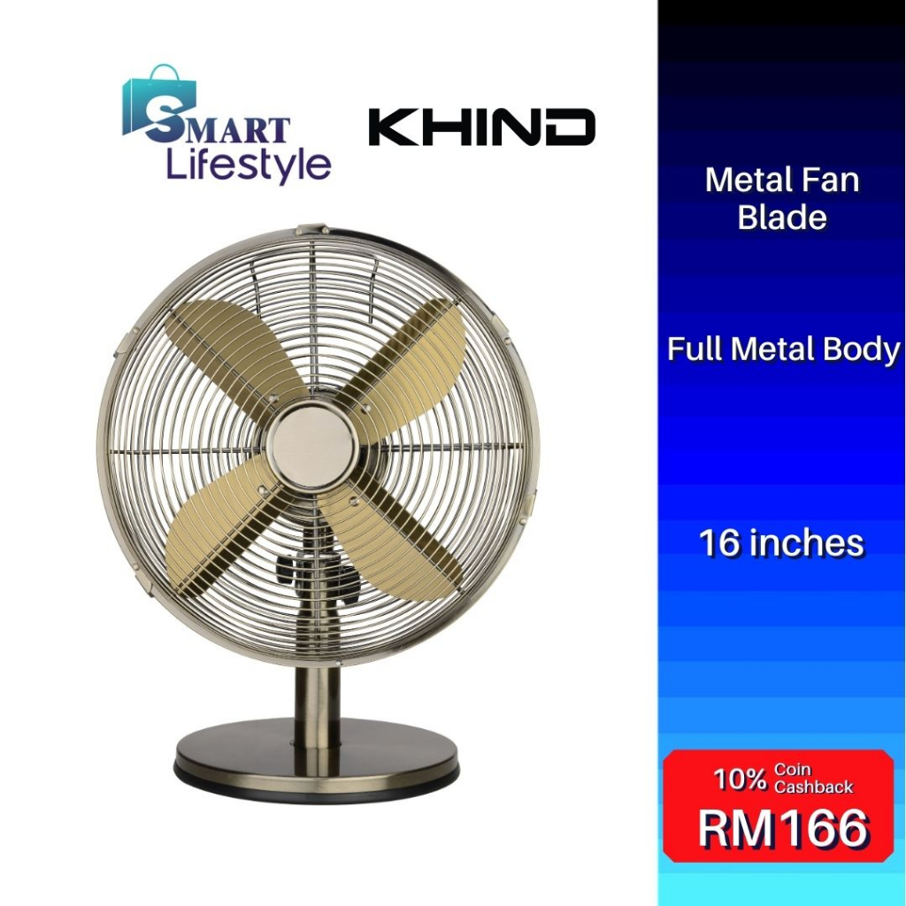 Khind 16"inch Table Fan TF161A Shopee Malaysia