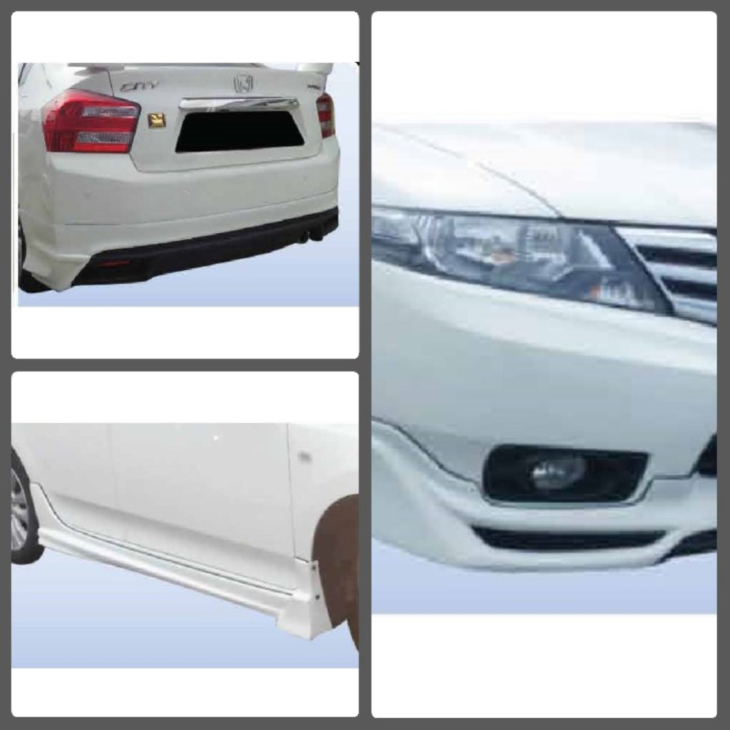 Honda City 5th Generation 2012 Mugen Style Skirting Body Kit ABS Ready