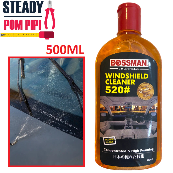 BOSSMAN 500ML BWC520 WINDSHIELD CLEANER / SABUN CUCI CERMIN KERETA