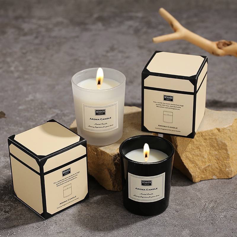 Aroma Scented Candles Aromatherapy Lilin Wangi Soy Wax Essential Oil