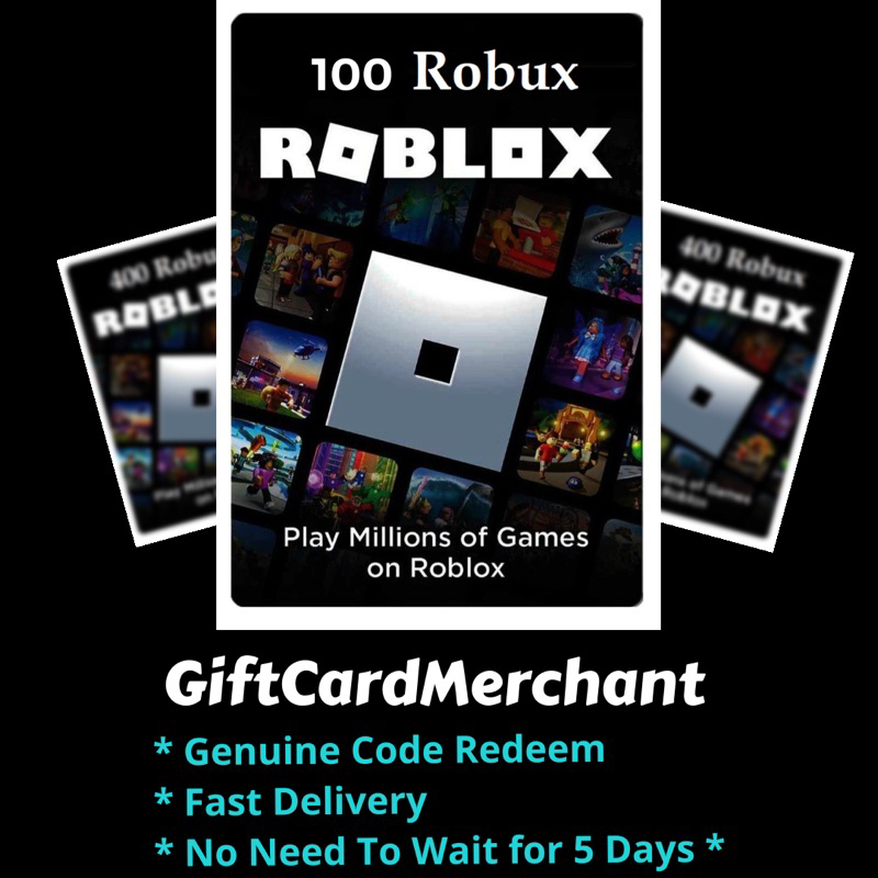 Roblox 100 Robux Digital Gift Card Code Redeem Selling Cheap | Shopee ...