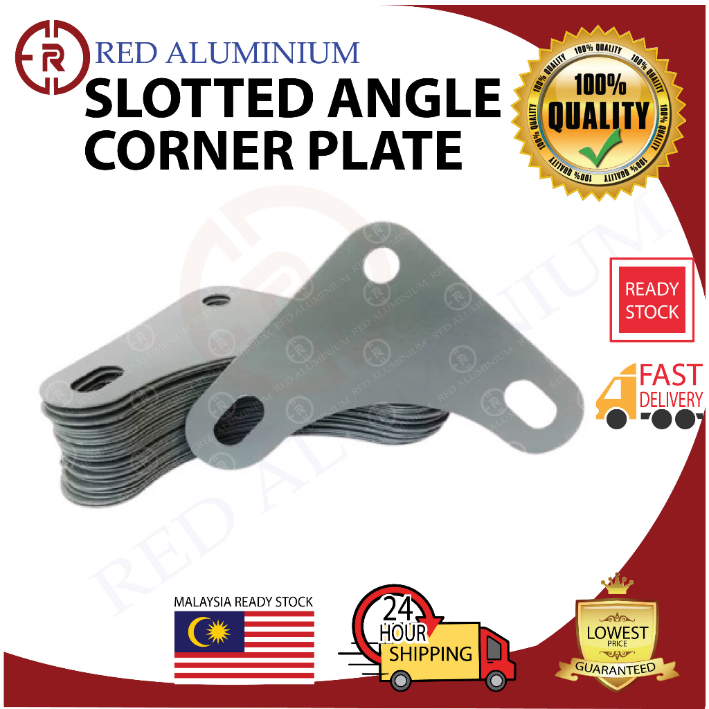 8 pcs per pack Slotted angle corner plate for rack angle bar / angle ...