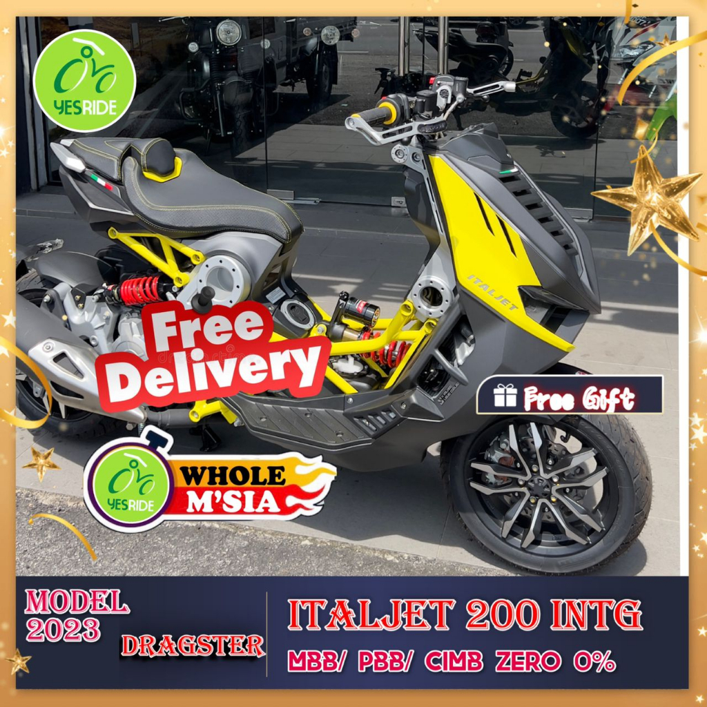 Dragster Italjet 200 Interchanged Model Shopee Malaysia