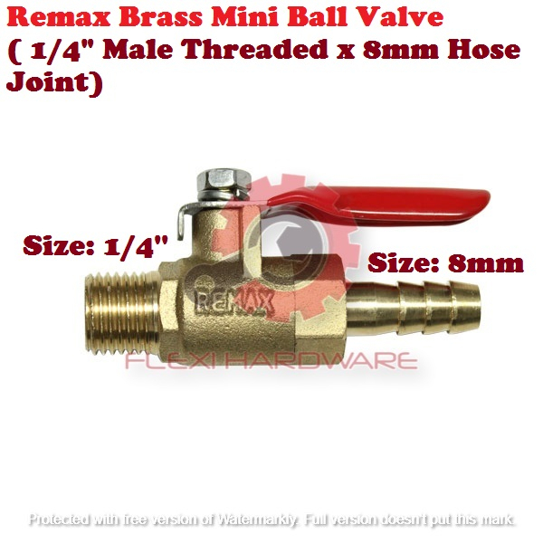 Remax Brass Mini Ball Valve ( 1/4