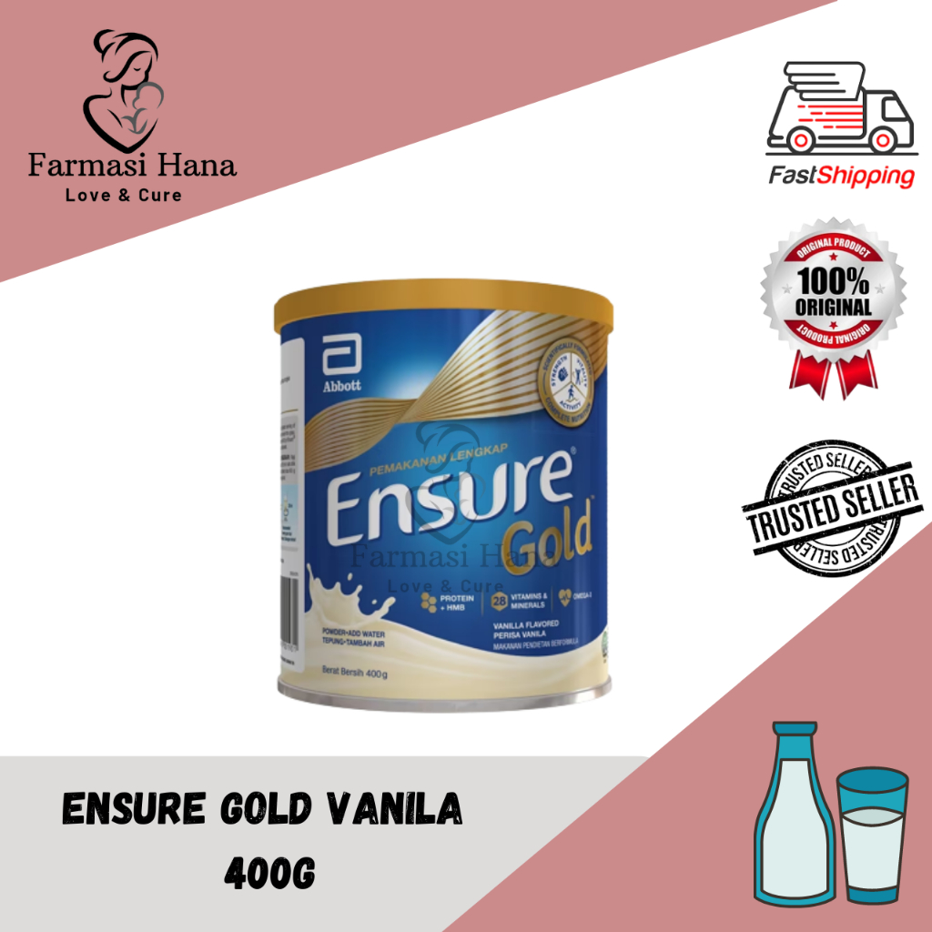 ENSURE GOLD VANILLA 400GM (TIN) | Shopee Malaysia