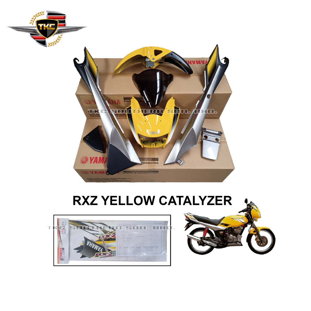 COVERSET RXZ YELLOW CATALYZER 100% ORIGINAL YAMAHA | Shopee Malaysia