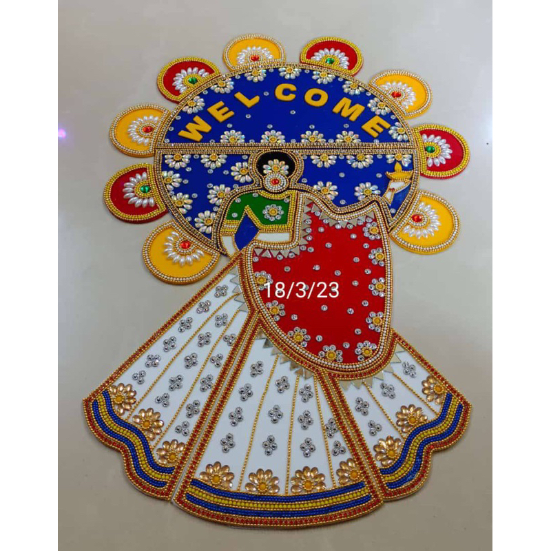 Unique design Welcome Rangoli Size 18 inch | Shopee Malaysia