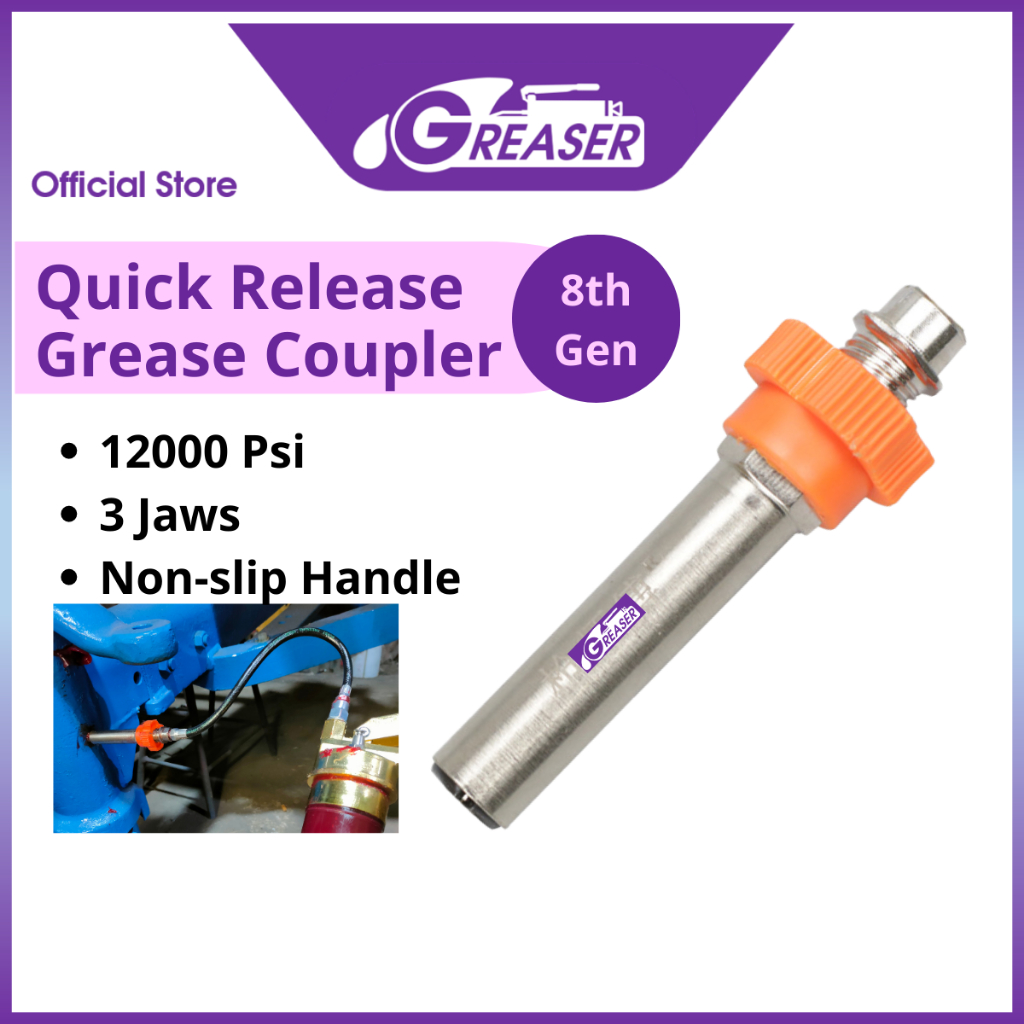 Greaser Grease Gun Coupler / Grease Nozzle / Grease Nipple 8th Gen Quick Release Shopee Malaysia