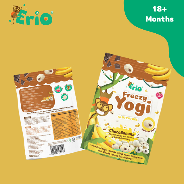 Erio Freezy Yogi Freeze Dried Yogurt Snacks Choco Banana (30g) | Shopee ...