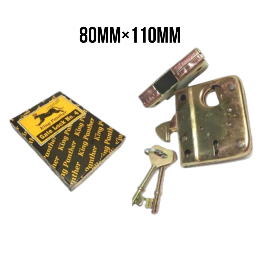 Panther No.4 Gate Lock Handle Entrance Iron Door Gate Lock Set Shopee