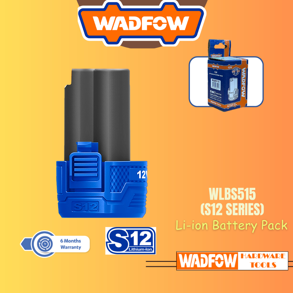 WADFOW Liion Battery Pack, 12V 1.5Ah, Fits All WADFOW S12 Series