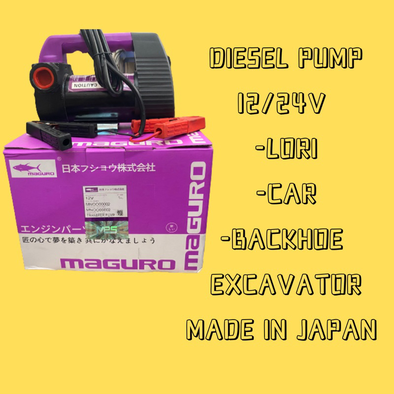 DIESEL PUMP 12V/24V MAGURO JAPAN LORI BACKHOE EXCAVATOR Shopee Malaysia