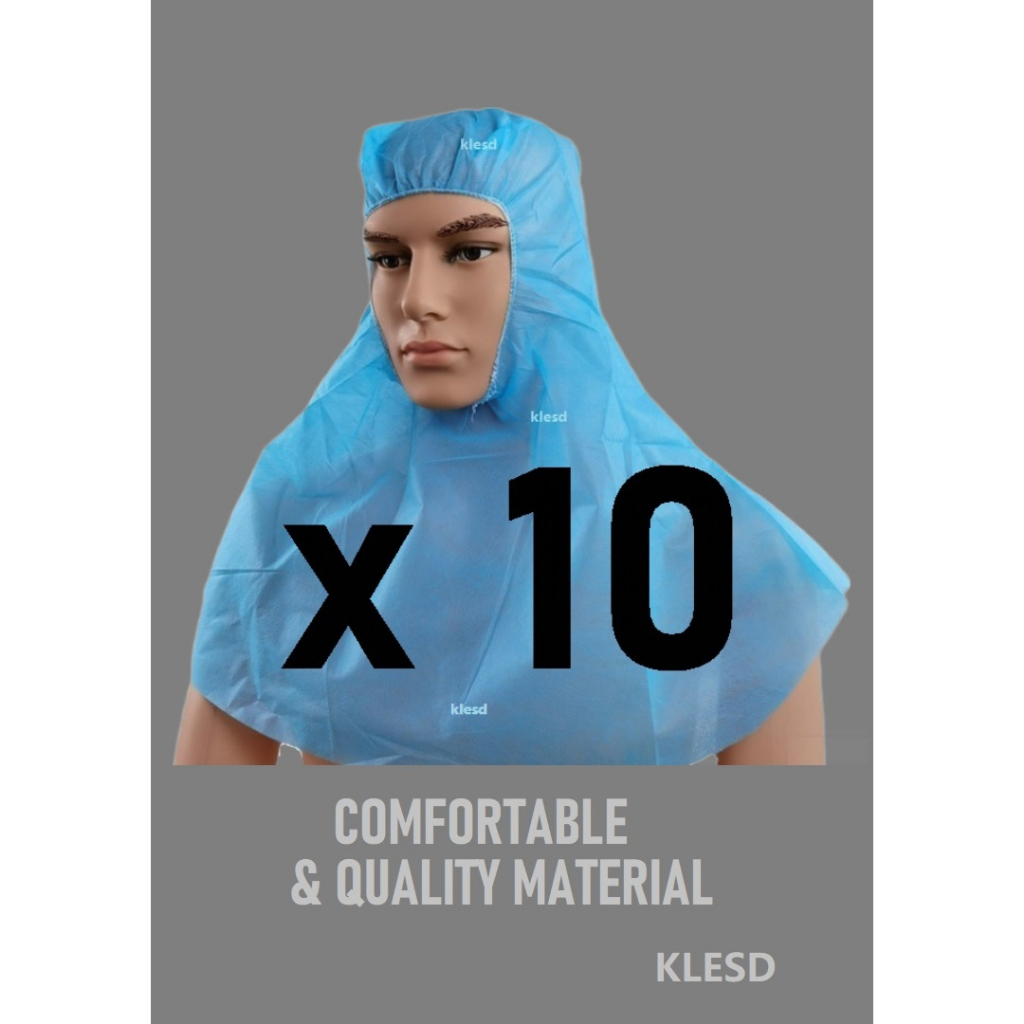 Head Cover (10pcs)/ Disposable Head Cover Blue Color (10pcs per bag