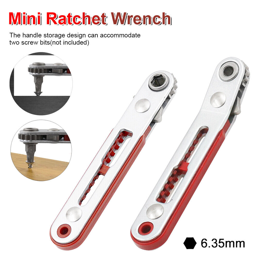 MKR 1pc Mini Torx Hex Ratchet Wrench Bidirectional Control For Single