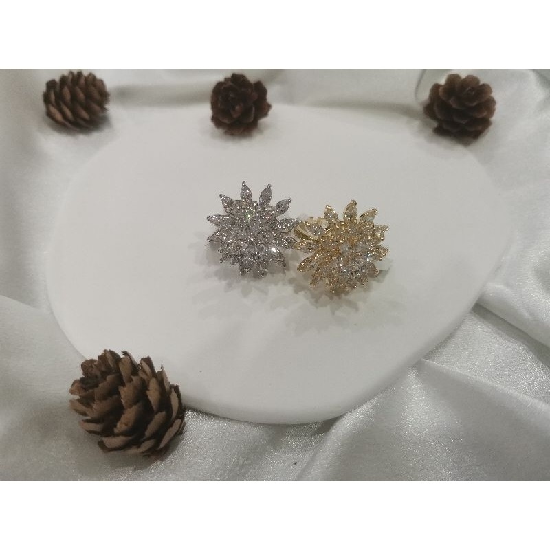 korea stlye flower ring | Shopee Malaysia