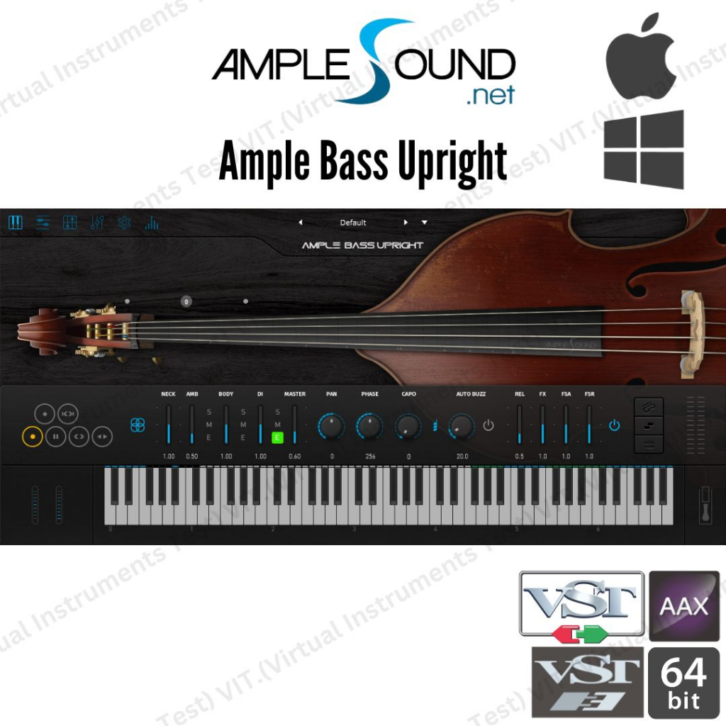 🎹 Ample Bass Upright v3.6.0 STANDALONE, VSTi, VSTi3, AAX, AU WIN.OSX