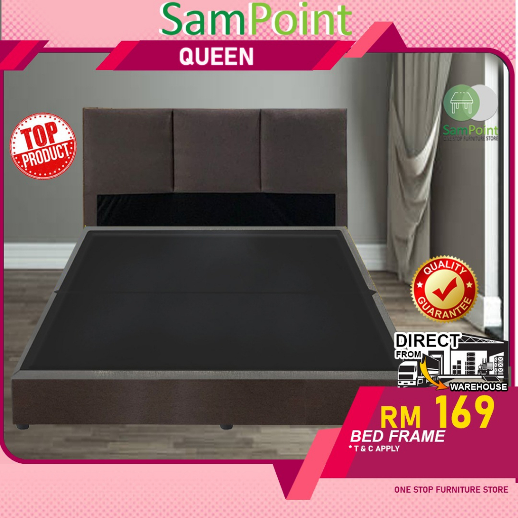 🔥READY STOCK🔥SamPoint_Queen Size Bed Frame / Divan Bed / Modern Bed
