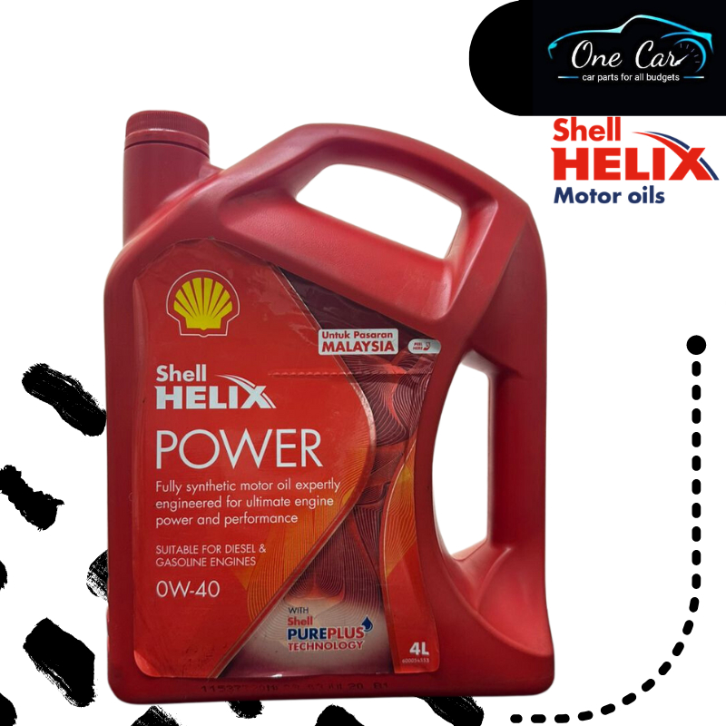 Shell Helix Power Engine Oil Fully Synthetic 0W40 -4LITER (OLD STOCK ...