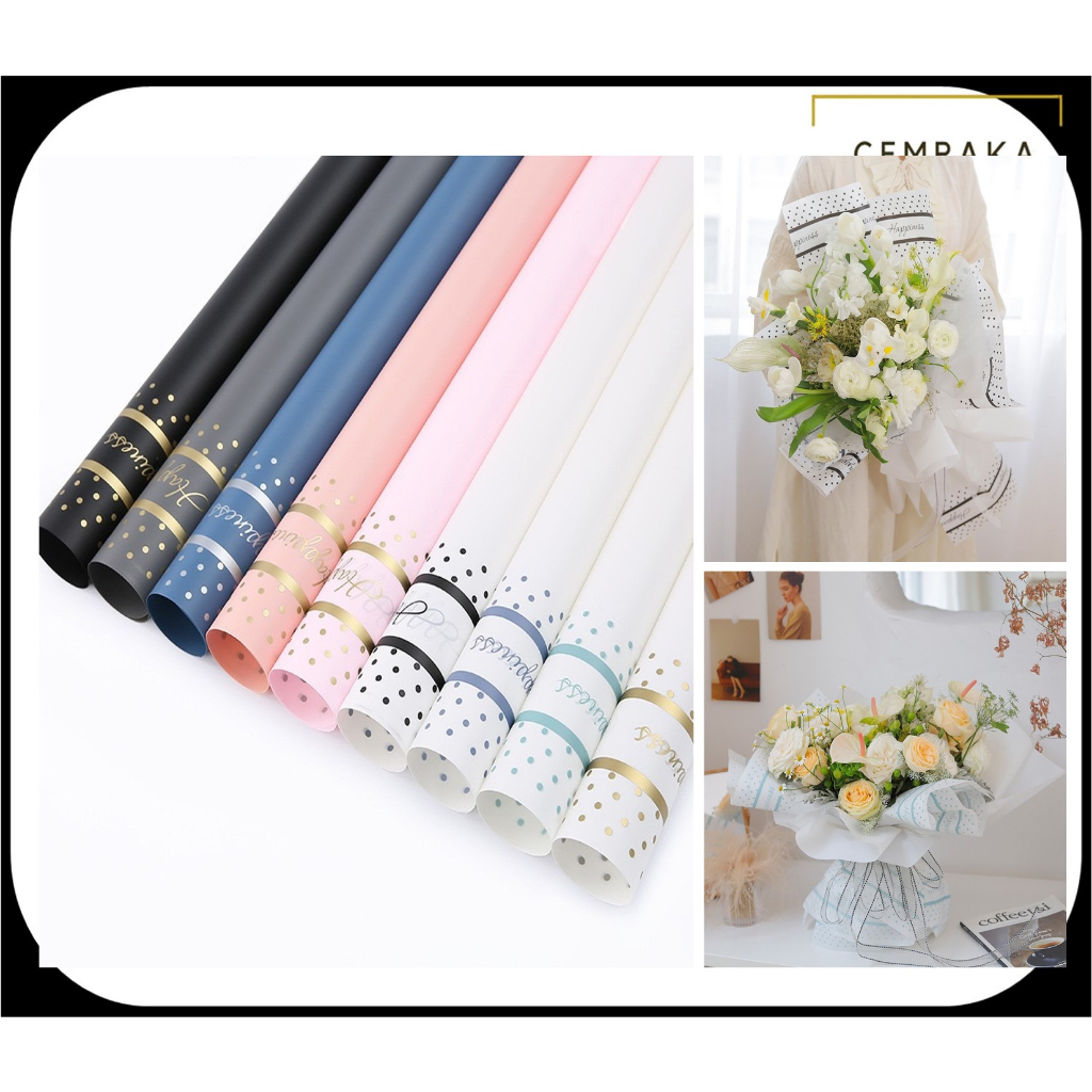 20pcs Waterproof Flower Wrapping Paper Floral Bouquet Gift