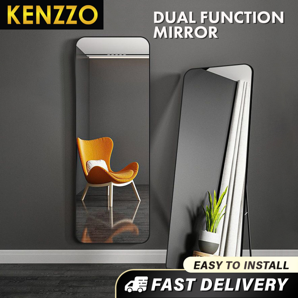 KENZZO Dual Function Mirror Full Length Mirror Stand Cermin Panjang