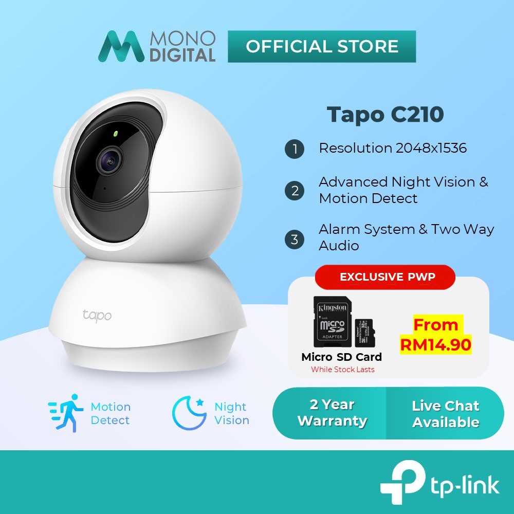 TP-Link Tapo 3-pack 2K Indoor/Outdoor Cameras with 10000mAh
