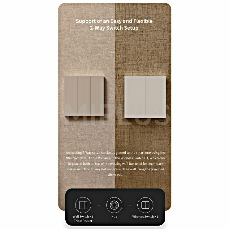 Aqara Smart Wall Switch H1 Triple Rocker (No Neutral) Shopee Malaysia