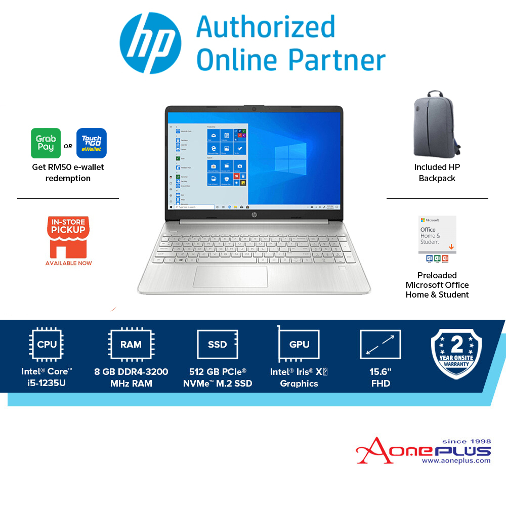 HP 15s-fq5115TU Laptop (6P6Q6PA#UUF) - (15.6IN FHD/Core i5-1235U/8GB ...