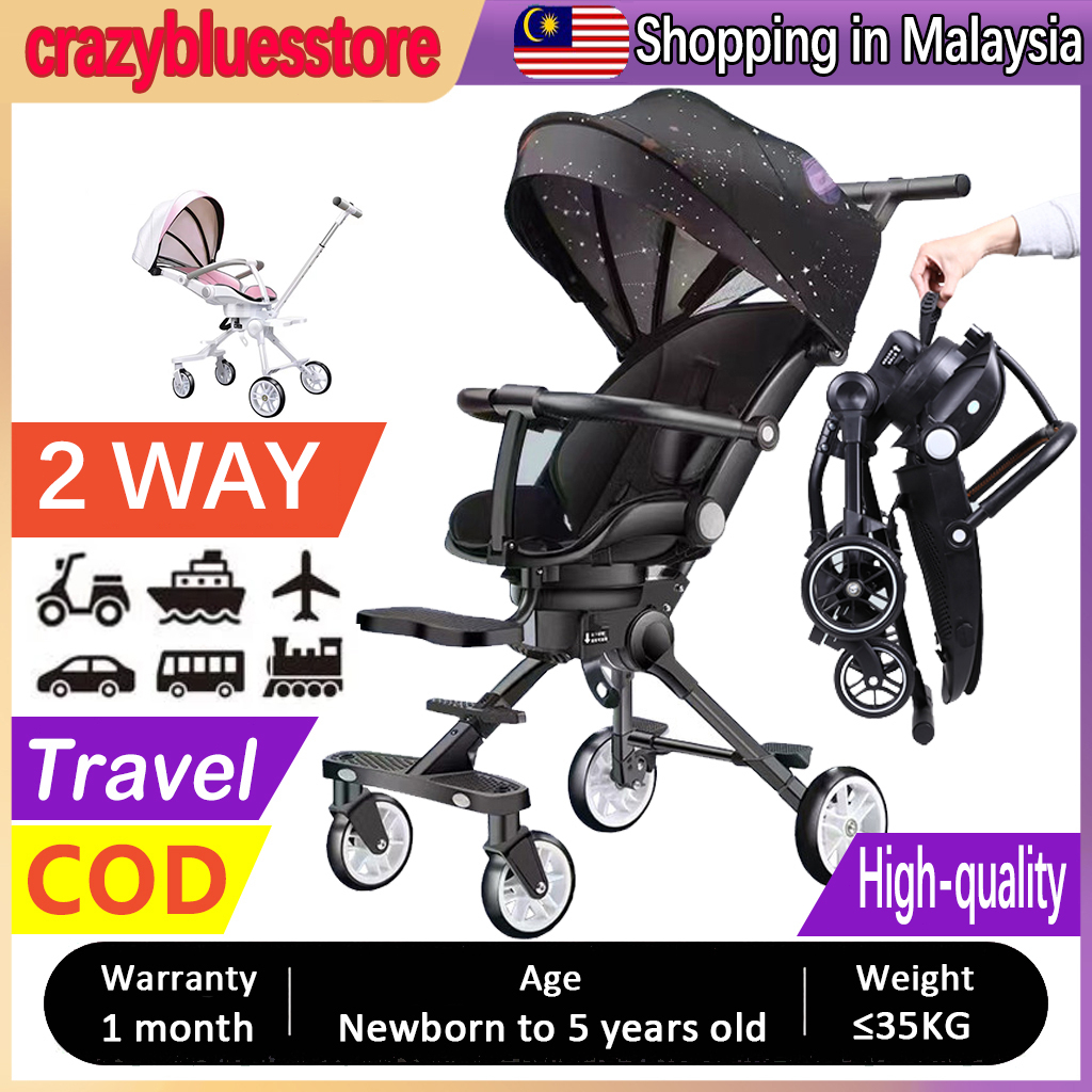 Magic Strollers 2 Way Baby Stroller Easy Foldable Ultralight Weight 360 ...