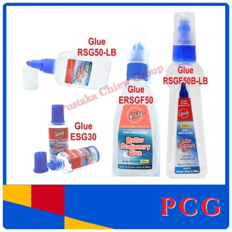 ELITE RSG50B-LB ROLLER STATIONERY GLUE 50ML