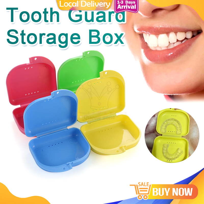 Denture Box Colourful Dental Retainer Mouthguard Denture Storage Case