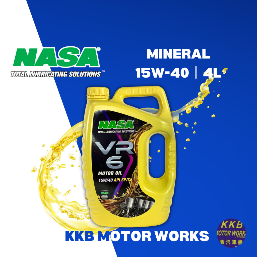 NASA VR6 Mineral Engine Oil 15W40 API SP/CF (4L) [100 AUTHENTIC
