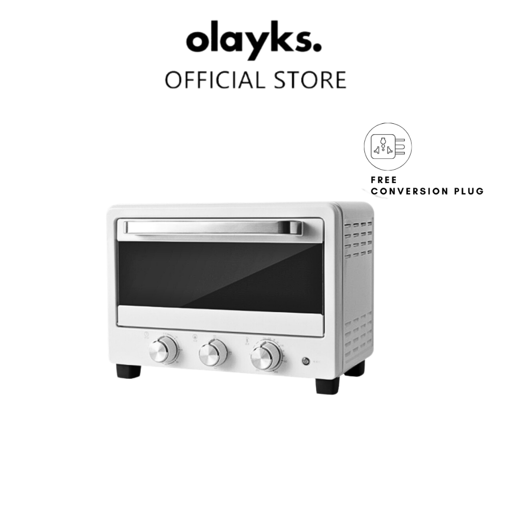Olayks Electric Mini Oven Toaster Multifunctional Grilling Baking