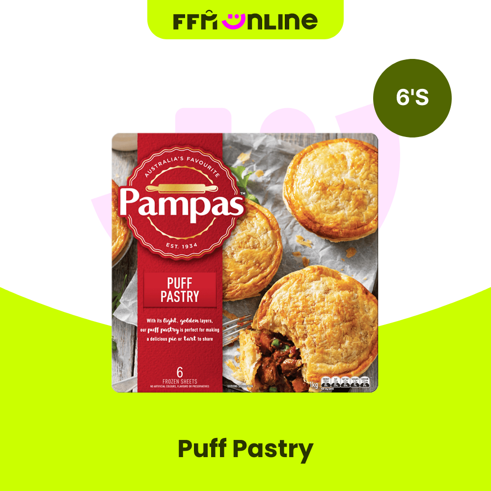 [Klang Valley Only] Pampas Puff Pastry 6's (1kg) Shopee Malaysia