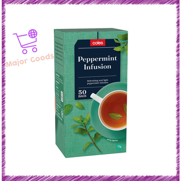 Coles Peppermint Infusion Tea Bags 50 pack Shopee Malaysia