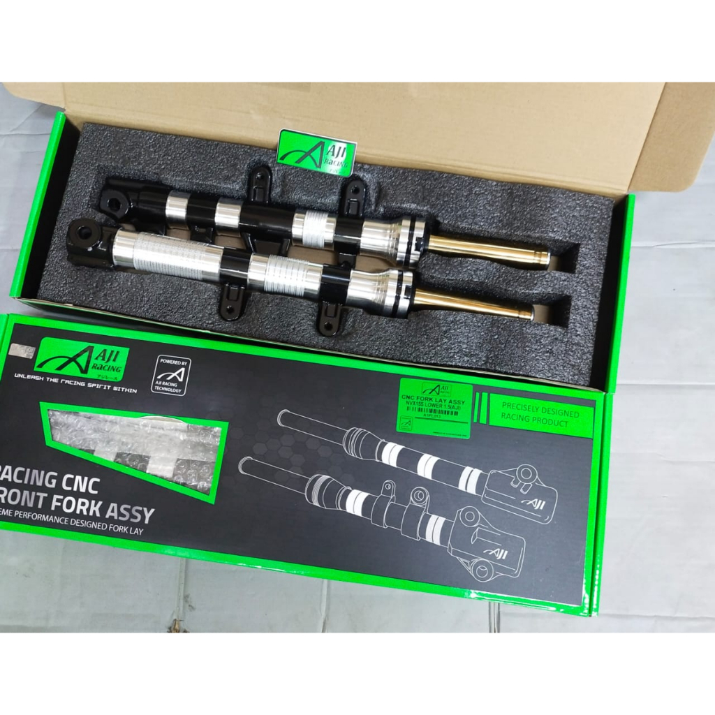 [ LOWER 1.5 INCH ] AJI RACING CNC LAY FRONT FORK SET NVX 155 V1/V2 ...