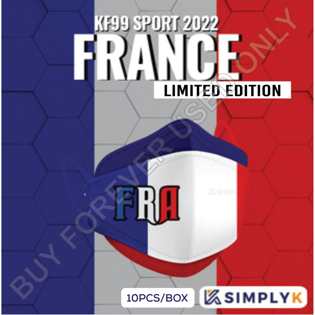 SIMPLY K Sport Cup 2022 KF99 Nano Silver Earloop Face Mask 4ply KF94 ...
