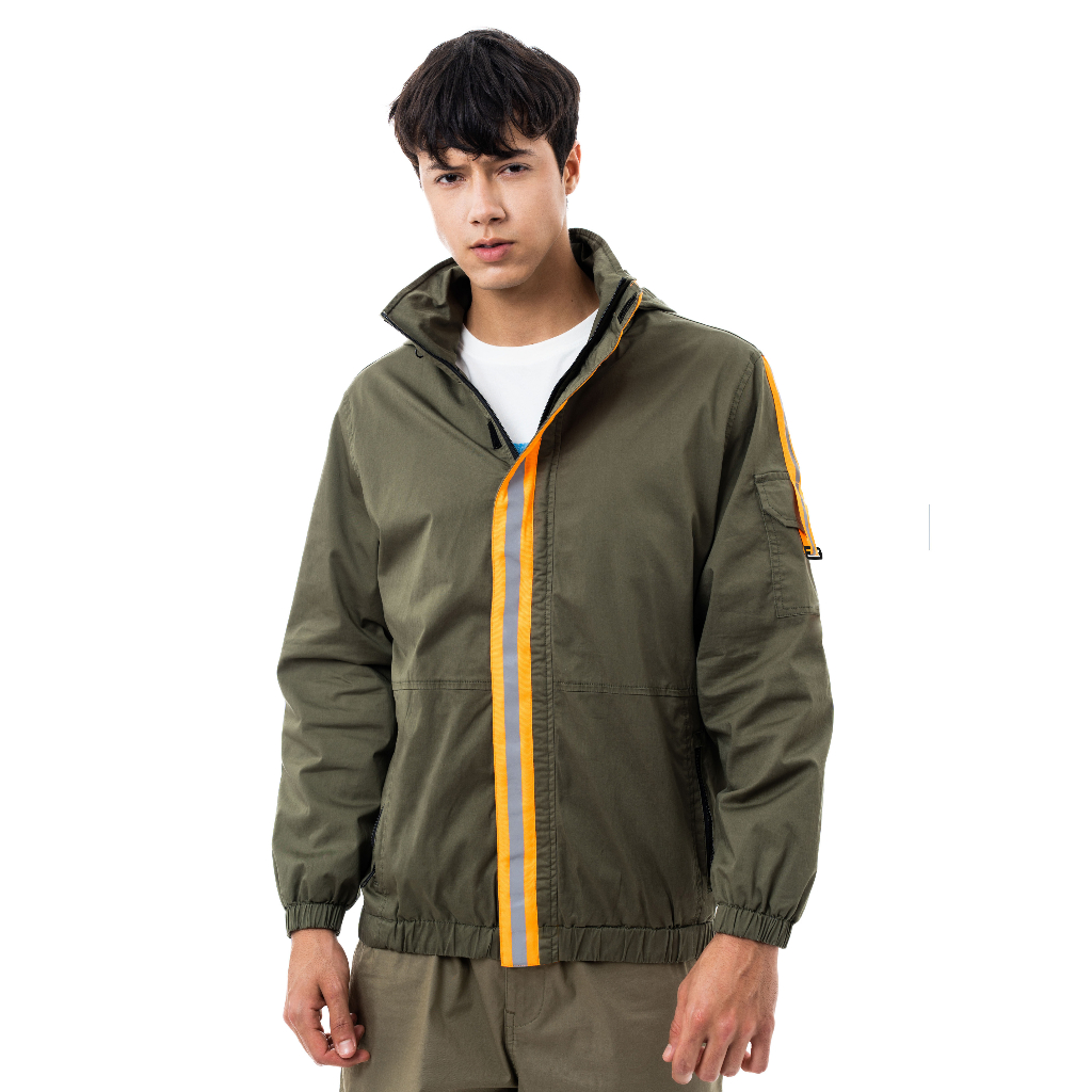 C by camel active Malaysia | Olive Shopee Jacket Packable with Unisex Cotton Oversized Function Men/Women in 600-SS23C0249 in Hooded Blend