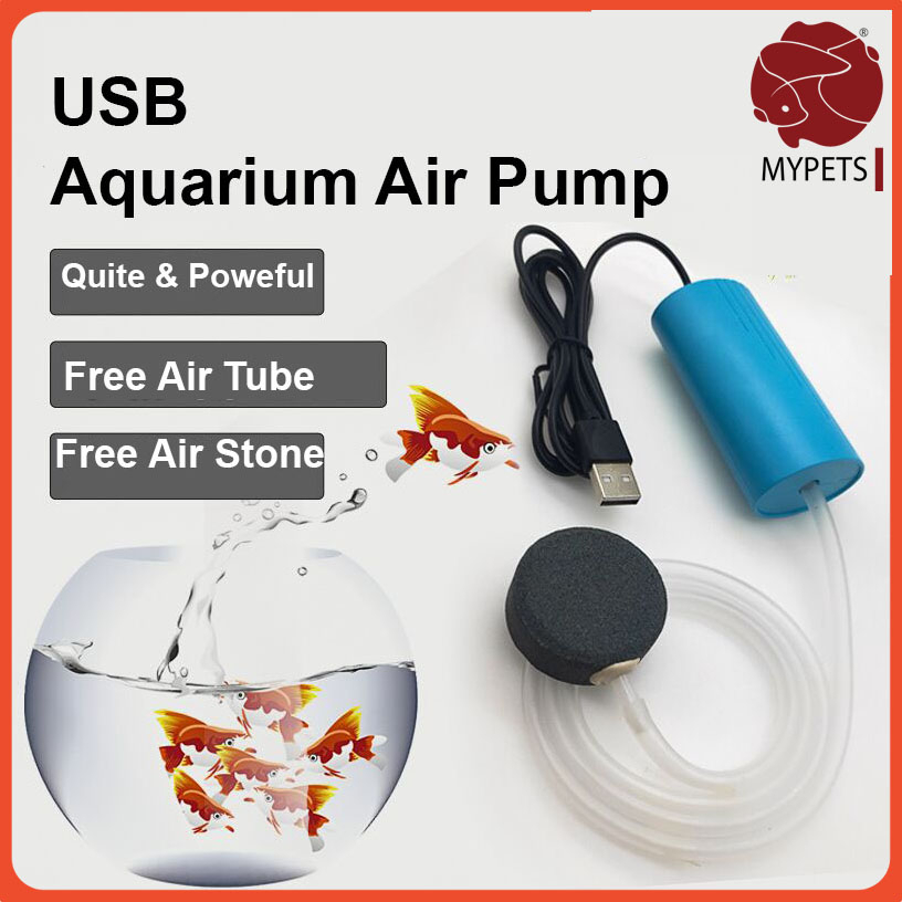 Mypets Portable Mini USB Aquarium Fish Tank Oxygen Air Pump Mute Super