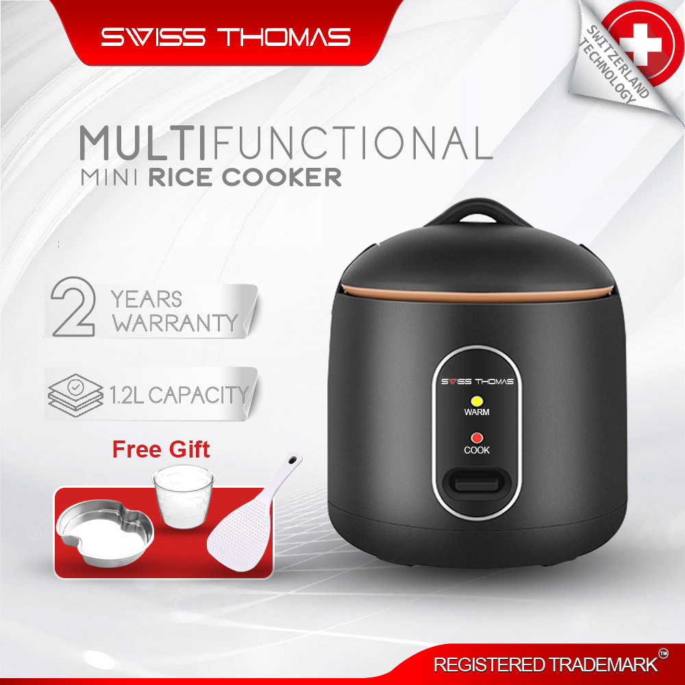 Swiss Thomas 1.2L Electric Rice Cooker Pot MultiCooker Non Stick with