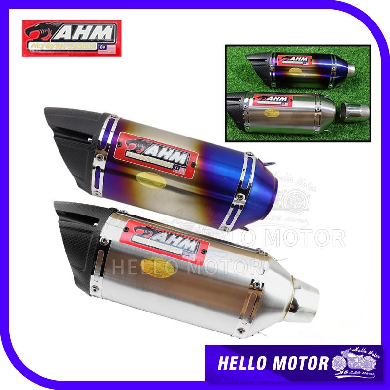AHM Exhaust pipe 51mm Universal Motorcycle Exhaust open pipe Removable
