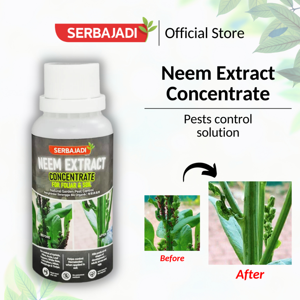 Serbajadi Neem Extract Concentrate/ Concentrate for Foliar & Soil